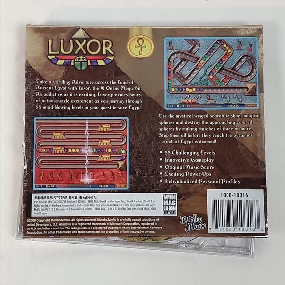 Luxor Game PC CD-ROM Sleeve - Picture 3 of 3